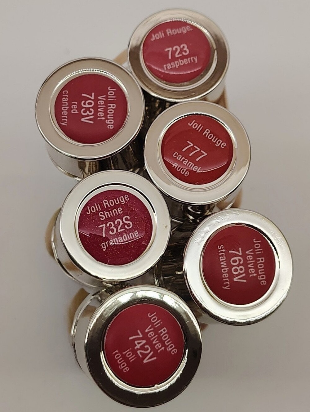 Clarins Joli Rouge Lipstick Set - Raspberry & Berry Shades New
